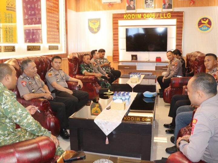 Perkuat Soliditas TNI-Polri, Polres Musi Rawas Jalin Silaturahmi dengan Kodim 0406 Lubuk Linggau