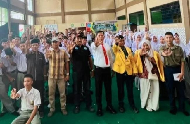 Ciptakan Lingkungan Sekolah Bebas Narkoba, Satresnarkoba Polres Labuhanbatu Edukasi Siswa Baru