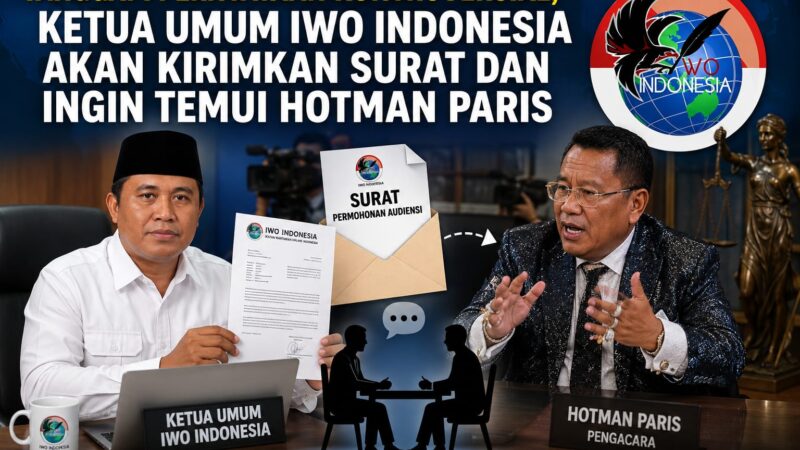 Tanggapi Pernyataan Kontroversial, Ketua Umum IWO Indonesia Akan Kirimkan Surat dan Siap Temui Hotman Paris