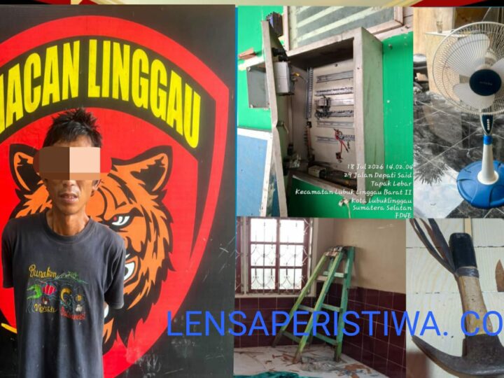 POLRES LUBUK LINGGAU,TIM MACAN MERINGKUS PELAKU PENCURIAN DI KLINIK HAPSARI MEDIKA.LOKASI DI KELURAHAN TAPAK LEBAR,KECAMATAN LUBUK LINGGAU BARAT II