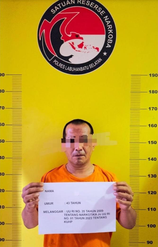MELALUI SAT RESNARKOBA POLRES LABUHANBATU SELATAN UNGKAP PEREDARAN SABU, DUA TERSANGKA DIAMANKAN DENGAN BARANG BUKTI 206,78 GRAM