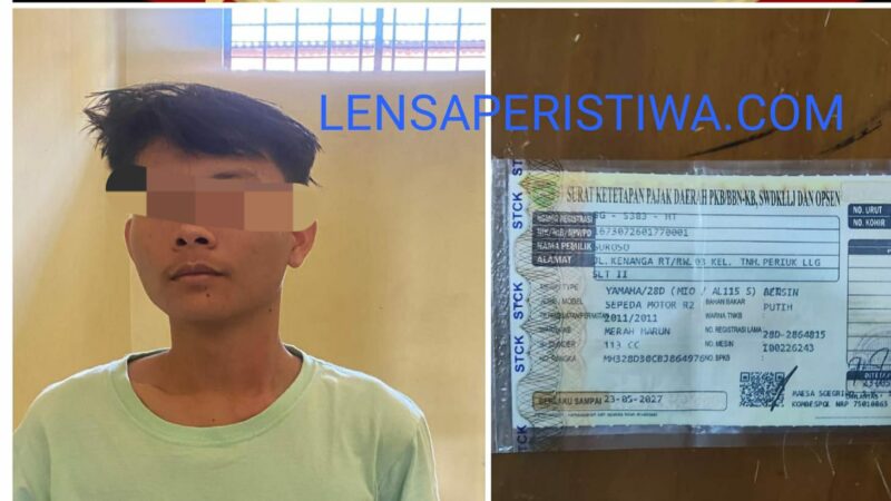 POLSEK LUBUK LINGGAU SELATAN MENANGKAP PEMUDA YANG MENGGELAPKAN MOTOR TEMANNYA SENDIRI,ALASAN MAU BELI MINUMAN