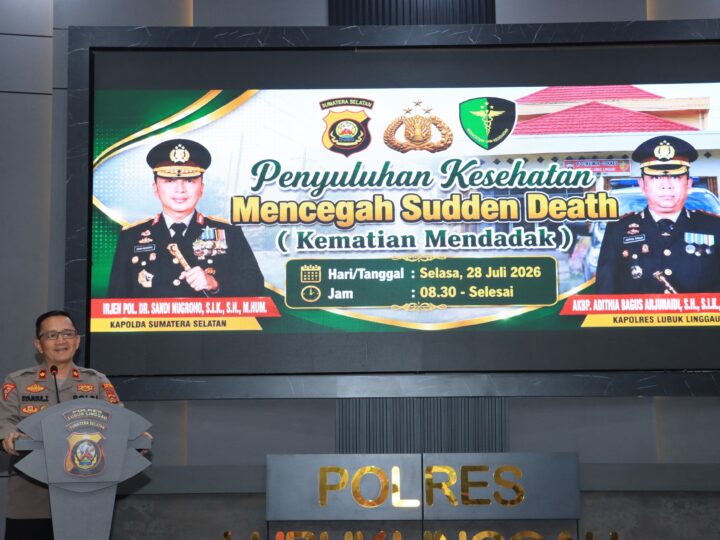Polres lubuk Linggau Gelar Penyuluhan Kesehatan Dengan Tema”Mencegah Sudden Death (Kematian Secara Mendadak)”