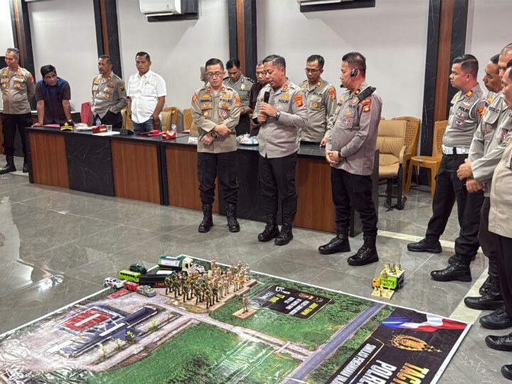 Satukan Persepsi, Strategi, dan Pengujian Kesiapan Operasional Dalam Menghadapi Dinamika Keamanan Polres Lubuk Linggau Latihan TFG