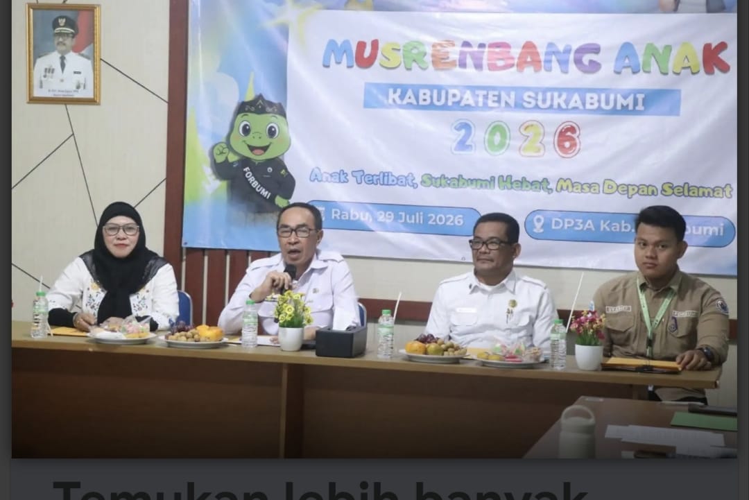Sekda Kabupaten Sukabumi Buka Musrenbang Anak