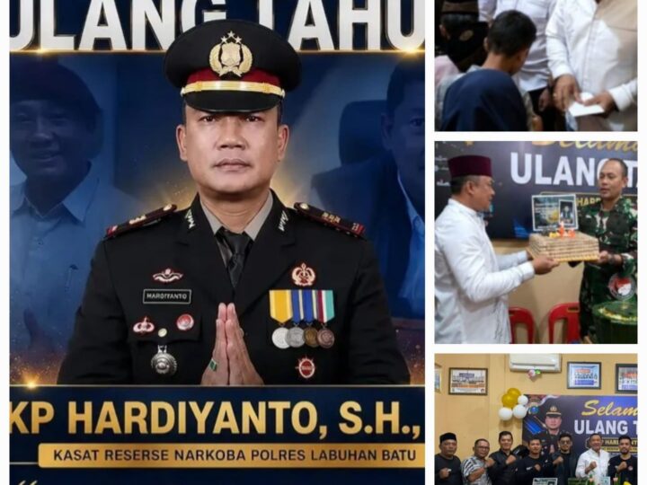 Dukungan dan Doa di Panjatkan di Hari Ultah Ke-49, Kasat Narkoba Polres Labuhanbatu AKP Hardiyanto Santuni Anak Yatim dan Dapat Kejutan dari Dandim 0209LB