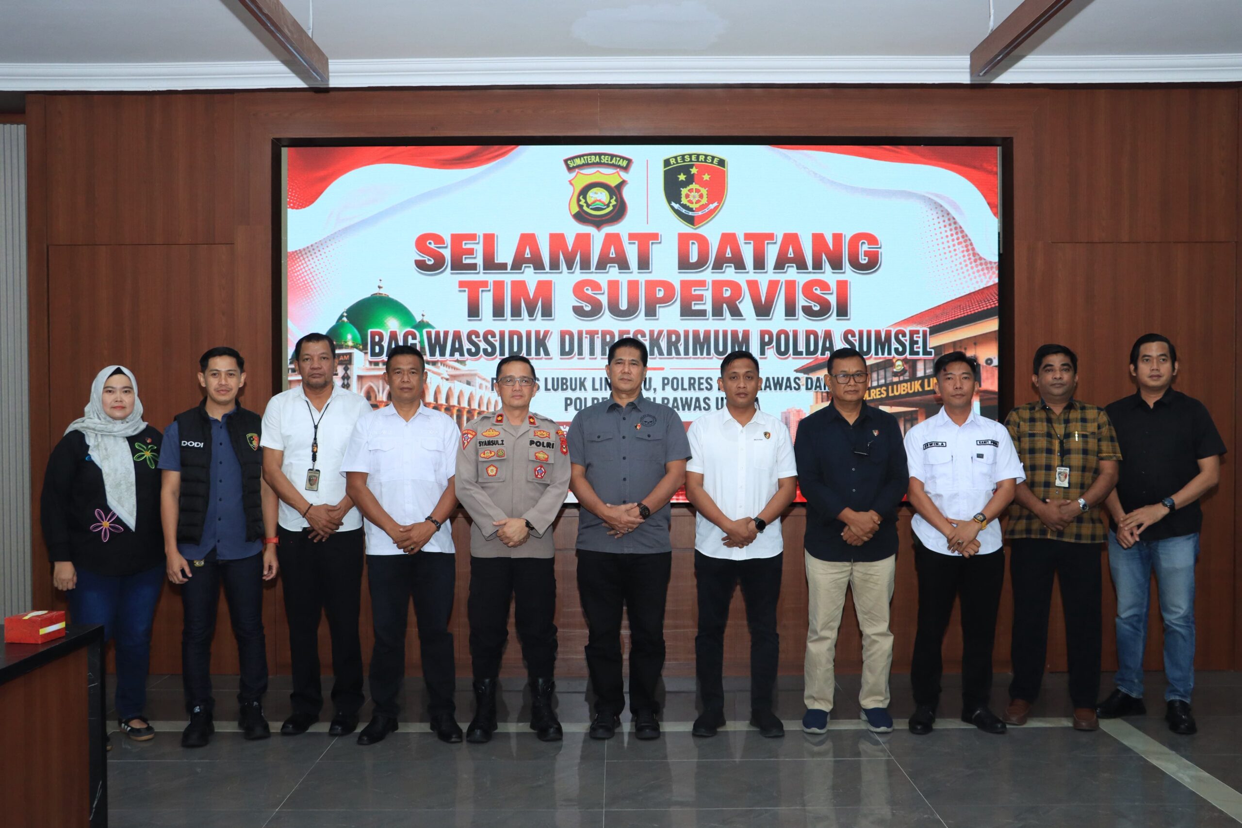 Kabag Wassidik Ditreskrimum Polda Sumsel Beserta Jajaran Tim Pelaksana Giat Supervisi di Mapolres lubuk Linggau, Rangka Menjamin Kualitas Penanganan Perkara