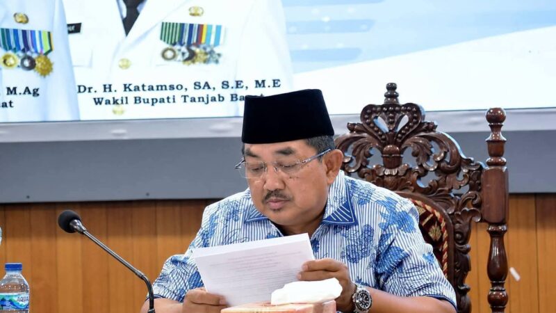 Bupati Tanjab Barat Tekankan Percepatan Kinerja dan Akuntabilitas OPD dalam Evaluasi Triwulan II 2026