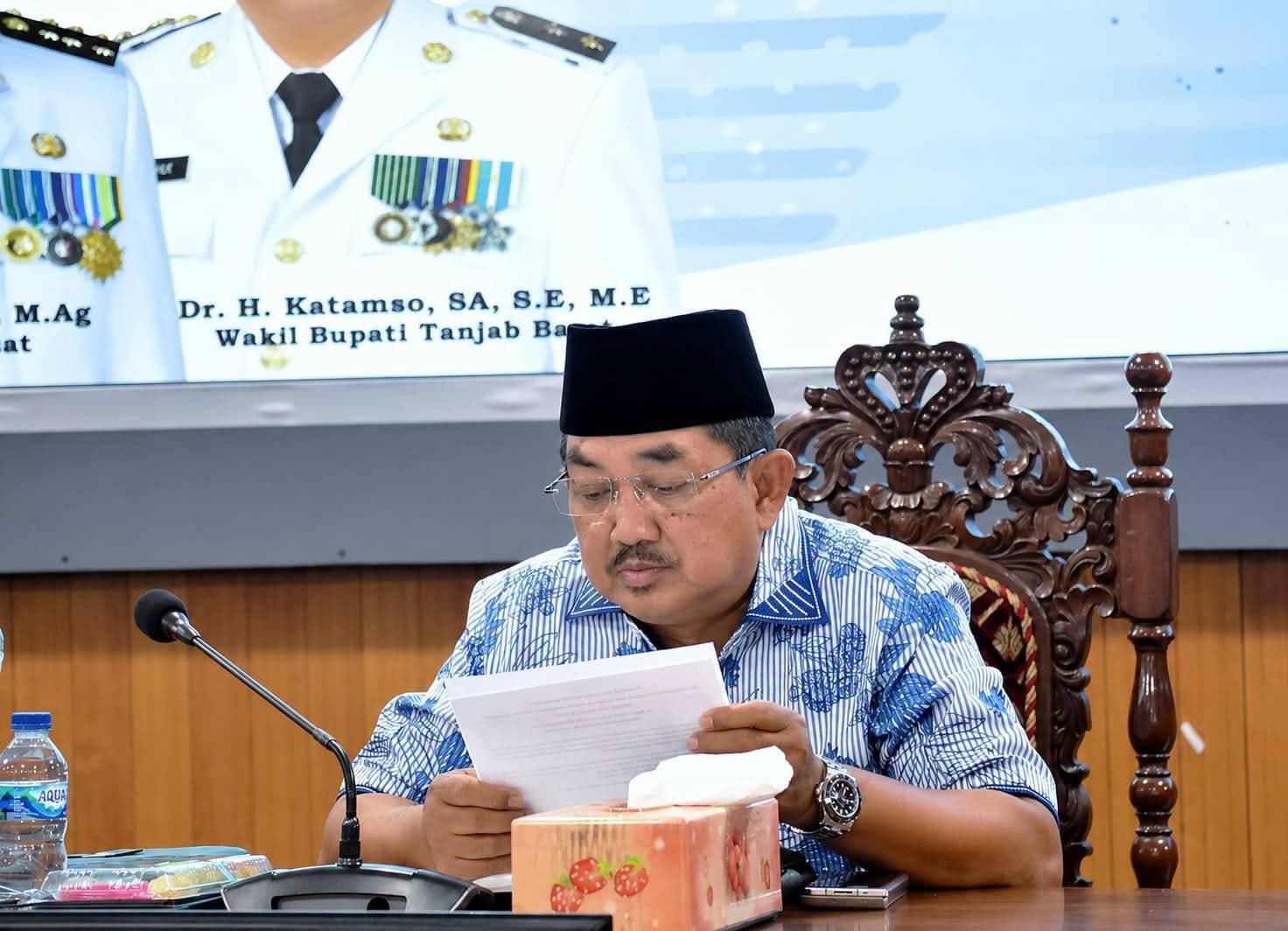 Bupati Tanjab Barat Tekankan Percepatan Kinerja dan Akuntabilitas OPD dalam Evaluasi Triwulan II 2026