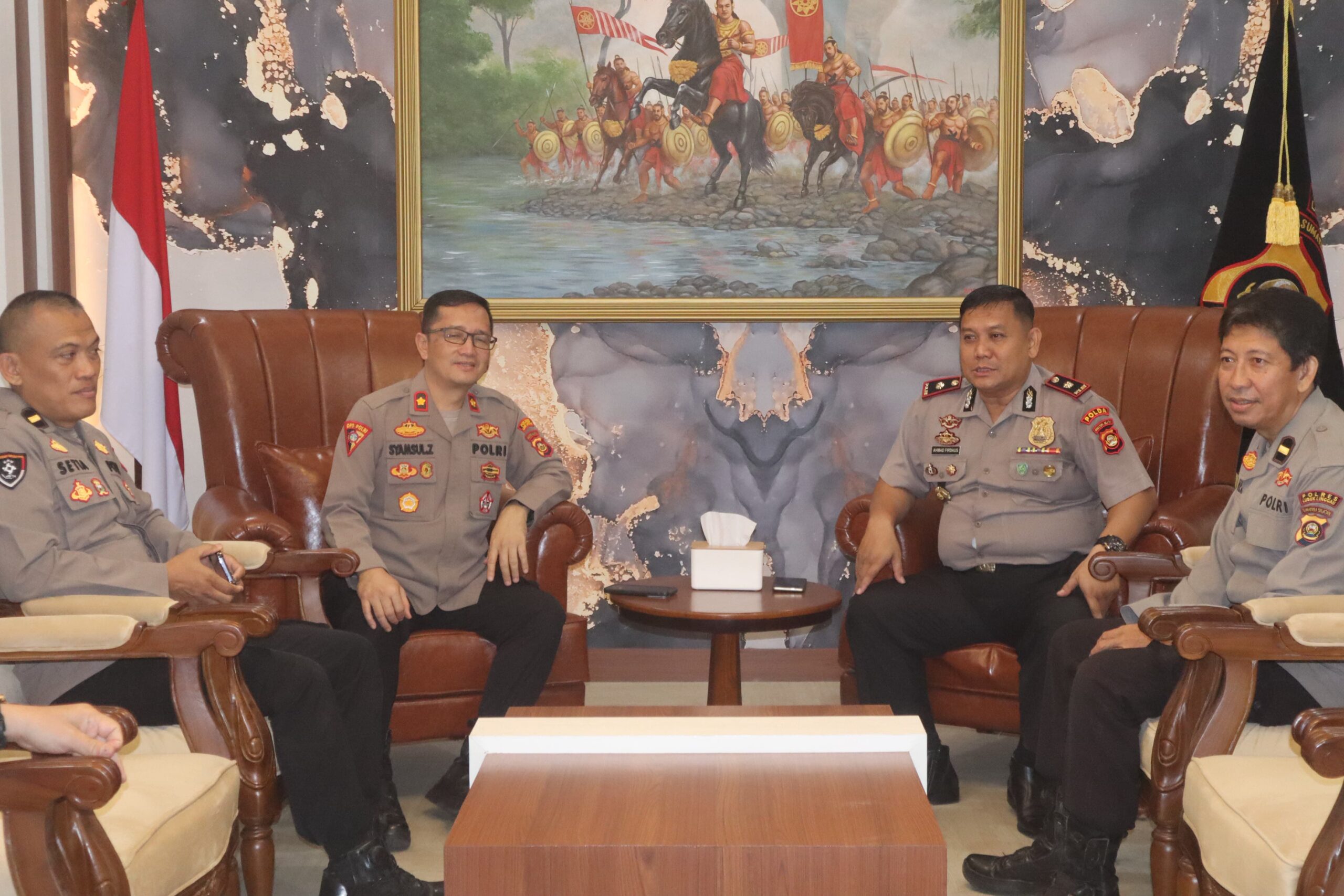 POLRES LUBUK LINGGAU MENERIMA DIT PAM OBVIT POLDA SUMSEL,UNTUK MEMPERKUAT OBJEK VITAL