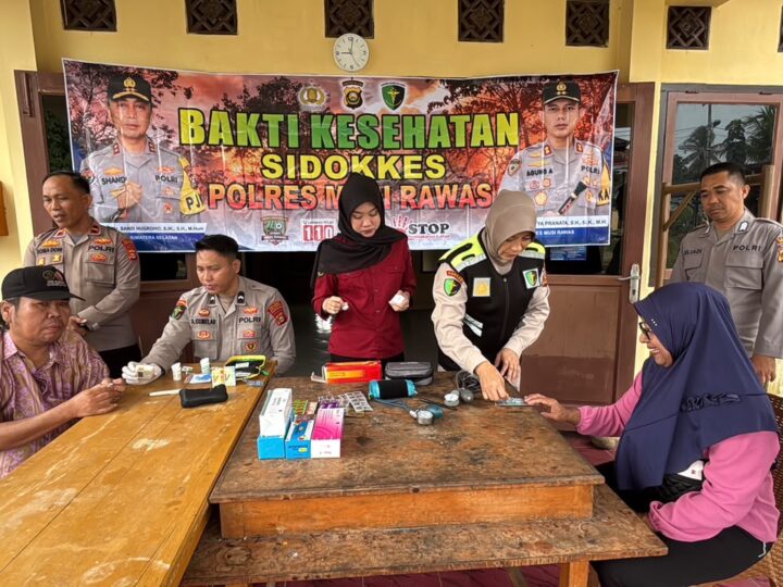 Merawat Napas, Menjaga Alam: Aksi Humanis Polres Musi Rawas Lewat Bakti Kesehatan Mitigasi Karhutla