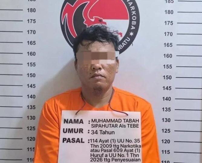 Penangkapan warga aek kuo kasus Narkotika jenis Sabu oleh Satres Narkoba Polres Labuhanbatu