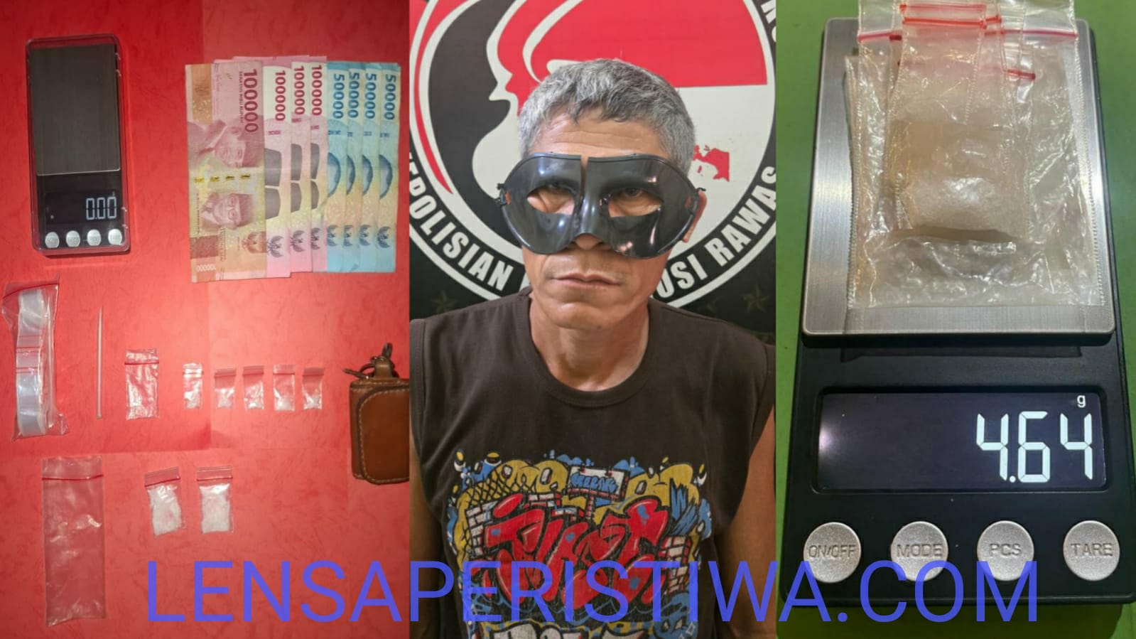 TIM ELANG MUSI RINGKUS PENGEDAR SABU DI PONDOK PERKEBUNAN SAWIT, PEREDARAN NARKOBA Di GAGALKAN