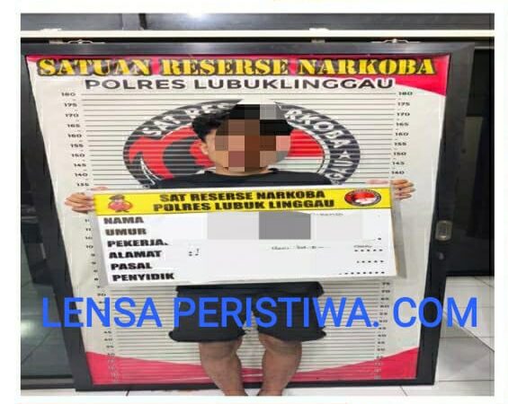 SATRESNARKOBA LUBUK LINGGAU MENGAMAN SEORANG REMAJA YANG MEMBAWA 8 BUTIR EKSTASI DI CAFE MELODI CINTA (MC)
