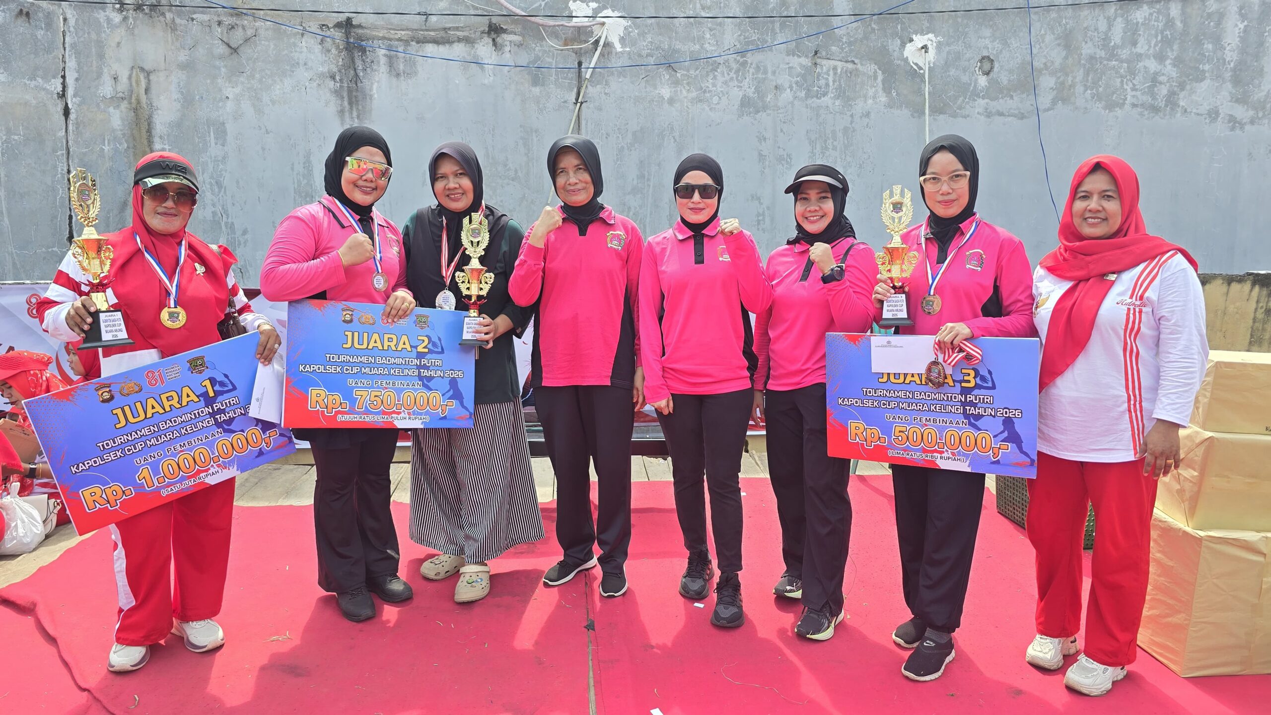 Semarak HUT RI ke-81: Bhayangkari Ranting Muara Kelingi Polres Musi Rawas adakan Senam Bersama dan Lomba