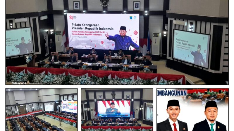 Paripurna HUT RI ke-81, DPRD OKI Tekankan Sinergi Eksekutif-Legislatif Bangun Bumi Bende Seguguk