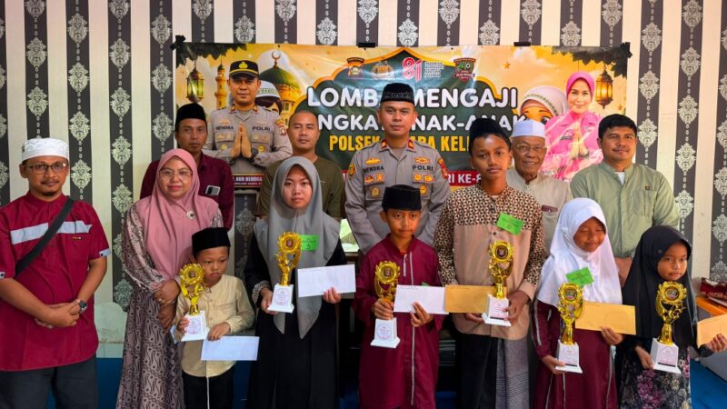 Polsek Muara Kelingi Polres Musi Rawas Hadir di Tengah Generasi Qur’ani: Semarak Kemerdekaan melalui Lomba Mengaji Anak-Anak