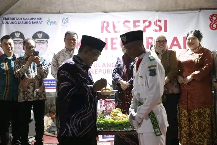 Malam Resepsi Kenegaraan, Bupati Tanjab Barat: Kemerdekaan Adalah Awal Tanggung Jawab Membangun Negeri