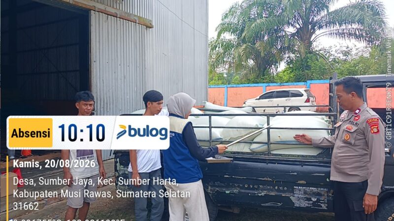 Gerakan Pangan Murah Polri, Polsek Muara Kelingi Polres Musi Rawas 5 Ton Beras Ludes di Serbu Warga