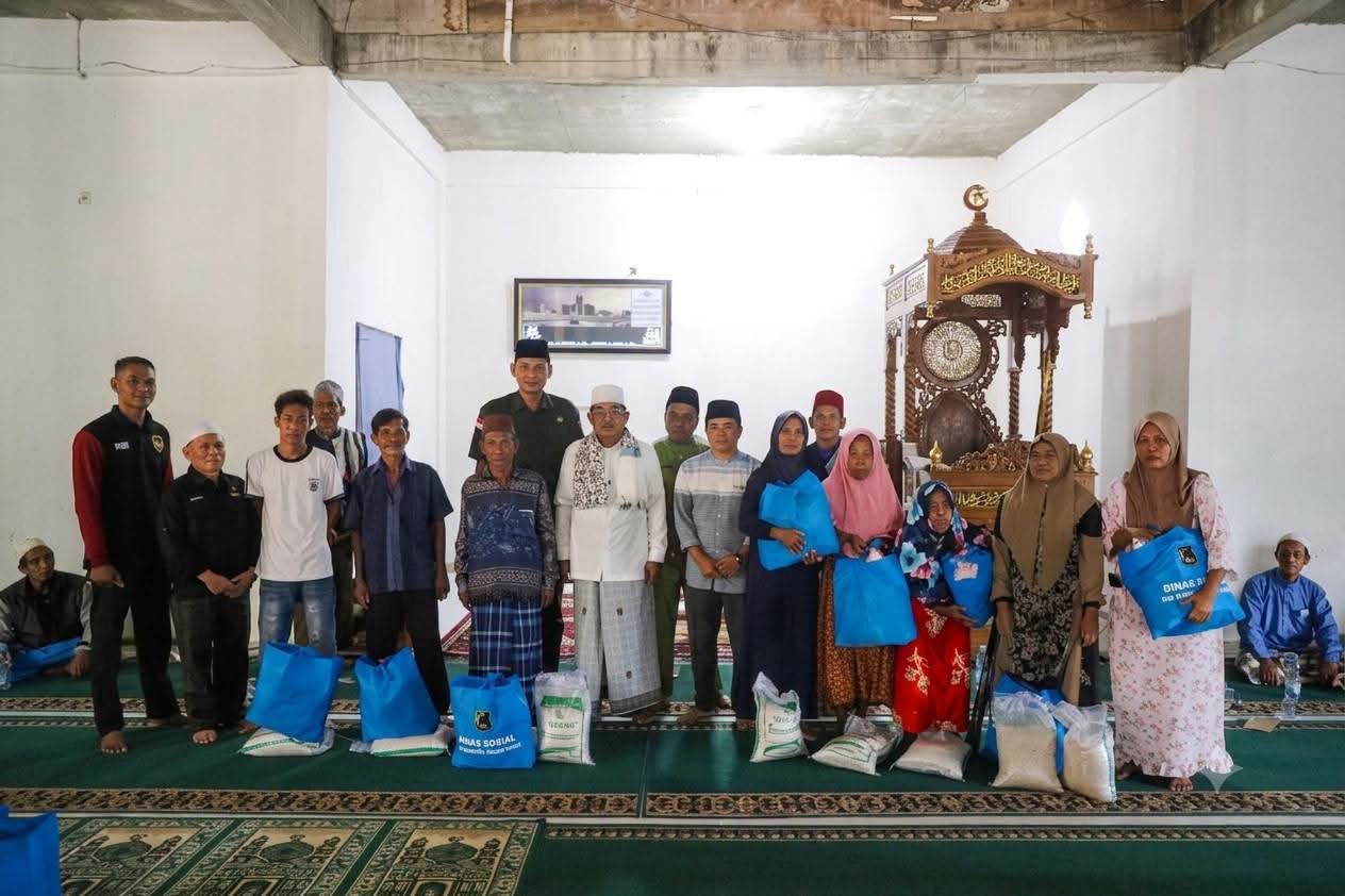 Safari Jumat di Lubuk Bernai, Bupati Anwar Sadat Ajak Masyarakat Perkuat Keagamaan dan Kepedulian Sosial 