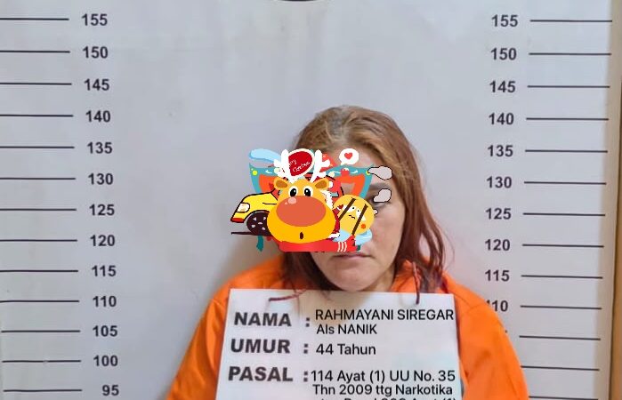 Sat Narkoba Polres Labuhanbatu Tangkap Terduga Bandar Ekstasi Seorang Wanita Paruh Baya  di THM Jalan Baru 