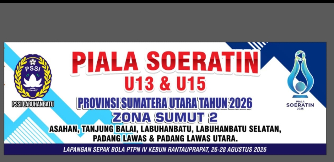 Labuhanbatu Jadi Tuan Rumah, Plt Askab PSSI Hadi Khairul Sinaga Resmi Buka Piala Soeratin U-13 dan U-15 Zona 2 Sumut