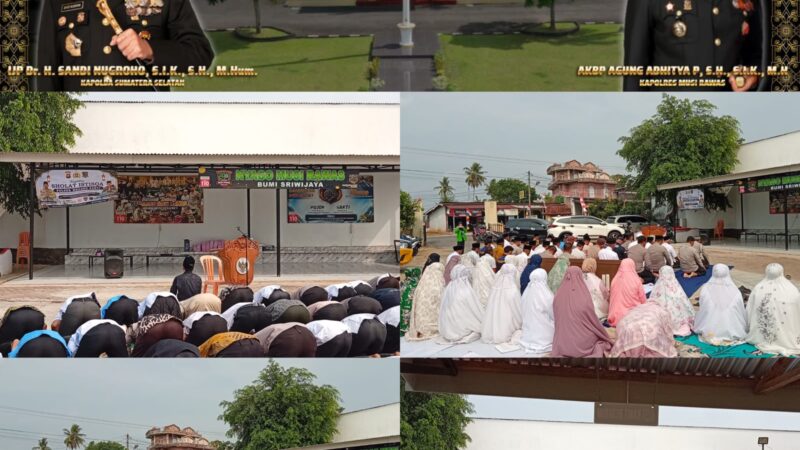 Polsek Megang Sakti Adakan Sholat Istigosah Berjamaah Bersama Forkopimcam Dan Para Tokoh Agama