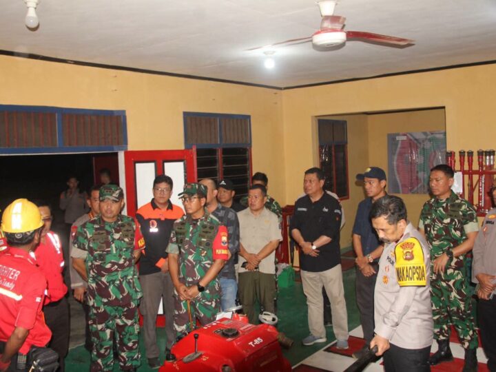 Wabup Sambut Satgas Karhutla Provinsi Jambi, Tinjau Kesiapsiagaan Posko dan Sarana Penanganan Karhutla