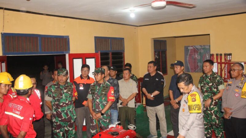 Wabup Sambut Satgas Karhutla Provinsi Jambi, Tinjau Kesiapsiagaan Posko dan Sarana Penanganan Karhutla