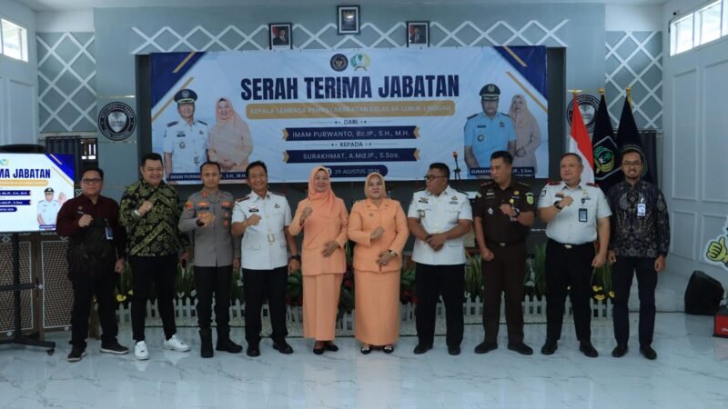KAPOLRES LUBUK LINGGAU MENGHADIRI SERTIJAB KALAPAS DAN MEMPERKUAT SINERGI ANTAR LEMBAGA.