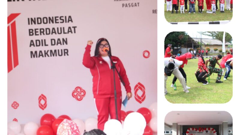 Semarak HUT Ke-81 RI, Resimen Hanud 1 Pasgat Gelar Beragam Perlombaan