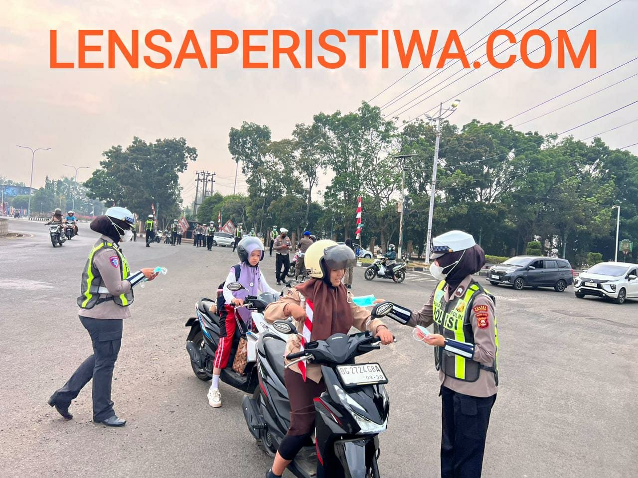 HARI JADI POLWAN KE-78,POLWAN POLRES MUSI RAWAS TEBAR DAMPAK POSITIF LEWAT EDUKASI,MASKER HINGGA BANTUAN SOSIAL
