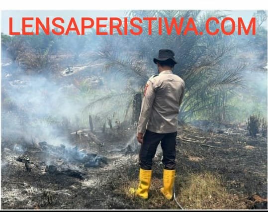 TITIK PANAS MUNCUL DI SEMETEH,PERSONIL POLSEK MUARA LAKITAN POLRES MUSI RAWAS SIGAP CEK LOKASI KARHUTLA