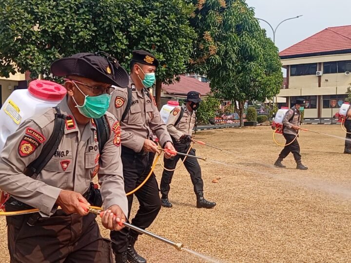 POLRES LUBUK LINGGAU SIAPAKAN 5 UNIT ALAT SEMPROT MESIN,APABILA TERJADI ADA ANCAMAN KARHUTLA
