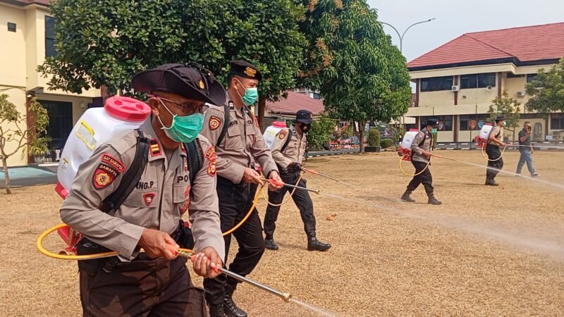 POLRES LUBUK LINGGAU SIAPAKAN 5 UNIT ALAT SEMPROT MESIN,APABILA TERJADI ADA ANCAMAN KARHUTLA