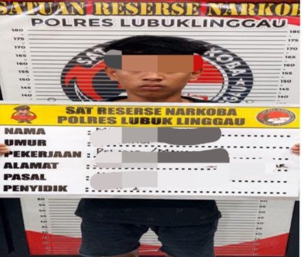 SATRESNARKOBA POLRES LUBUK LINGGAU MERINGKUS SEORANG PENGEDAR EKTASI DENGAN BERAT BRUTO 3,26 GRAM. 