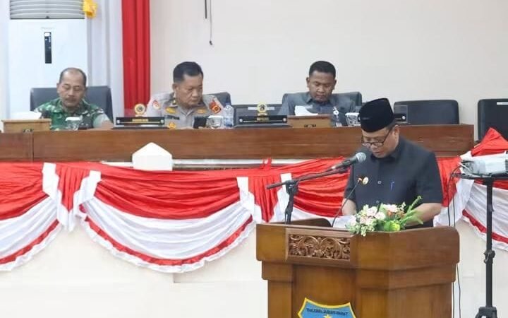 Wabup Katamso Hadiri Paripurna Penyampaian Nota Pengantar Rancangan APBD TA.2027
