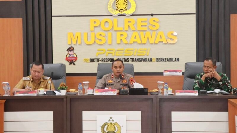 Rakor Penanggulangan Karhutla, Polres Musi Rawas Dalami Karhutla, Kades, Lurah dan Camat Bakal Dipanggil untuk Dimintai Keterangan