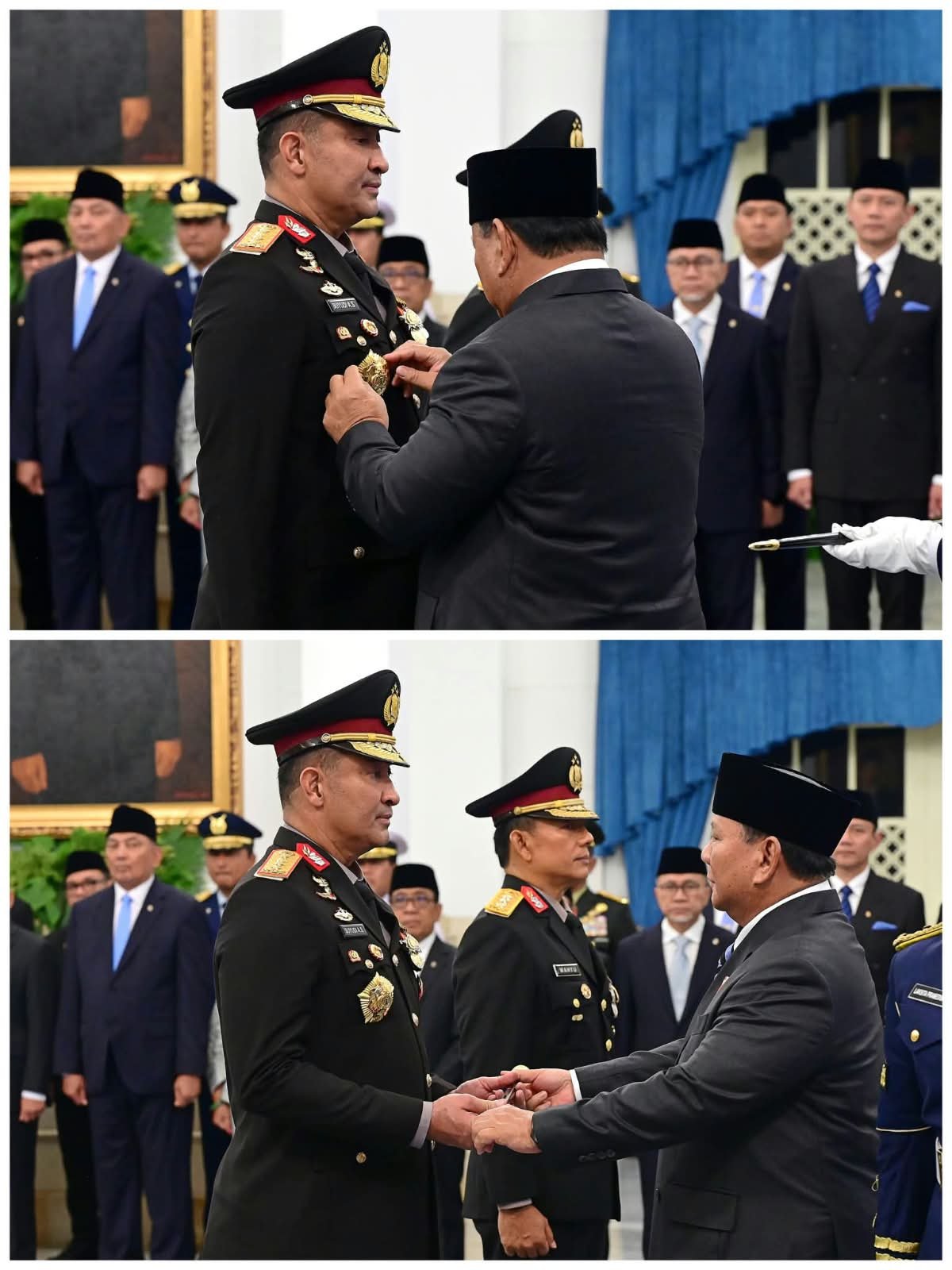 Presiden Prabowo Subianto Resmi Lantik Suyudi Ario Seto Sebagai Kapolri Dan Wahyu Hadiningrat Sebagai Wakapolri
