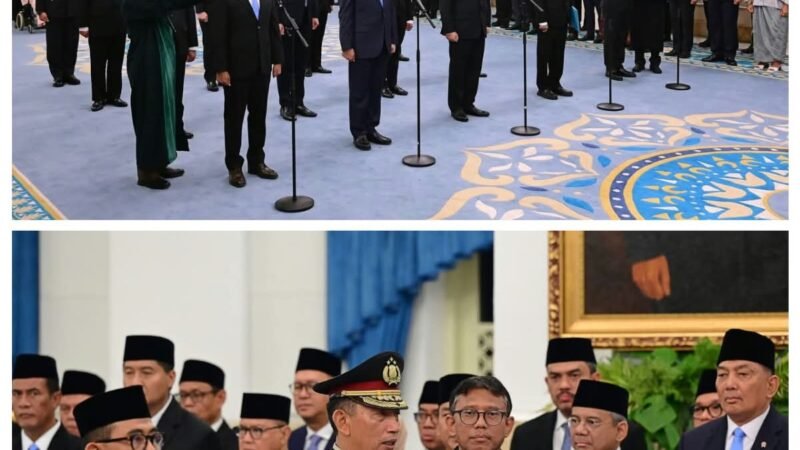 Presiden Prabowo Subianto Lantik Sejumlah Pejabat Tinggi Negara Di Istana Negara Sisa Masa Jabatan 2024-2029