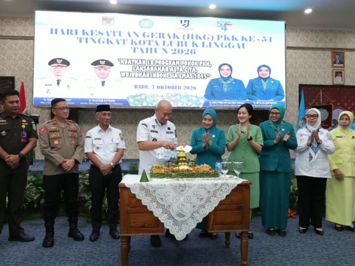 WAKAPOLRES LUBUK LINGGAU MENGHADIRI SECARA RESMI DALAM PERINGATAN HARI KESATUAN GERAK(HKG) PPK KE-54 TINGKAT KOTA LUBUK LINGGAU TAHUN 2026.