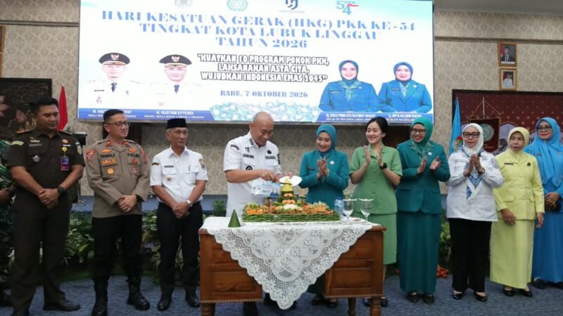 WAKAPOLRES LUBUK LINGGAU MENGHADIRI SECARA RESMI DALAM PERINGATAN HARI KESATUAN GERAK(HKG) PPK KE-54 TINGKAT KOTA LUBUK LINGGAU TAHUN 2026.