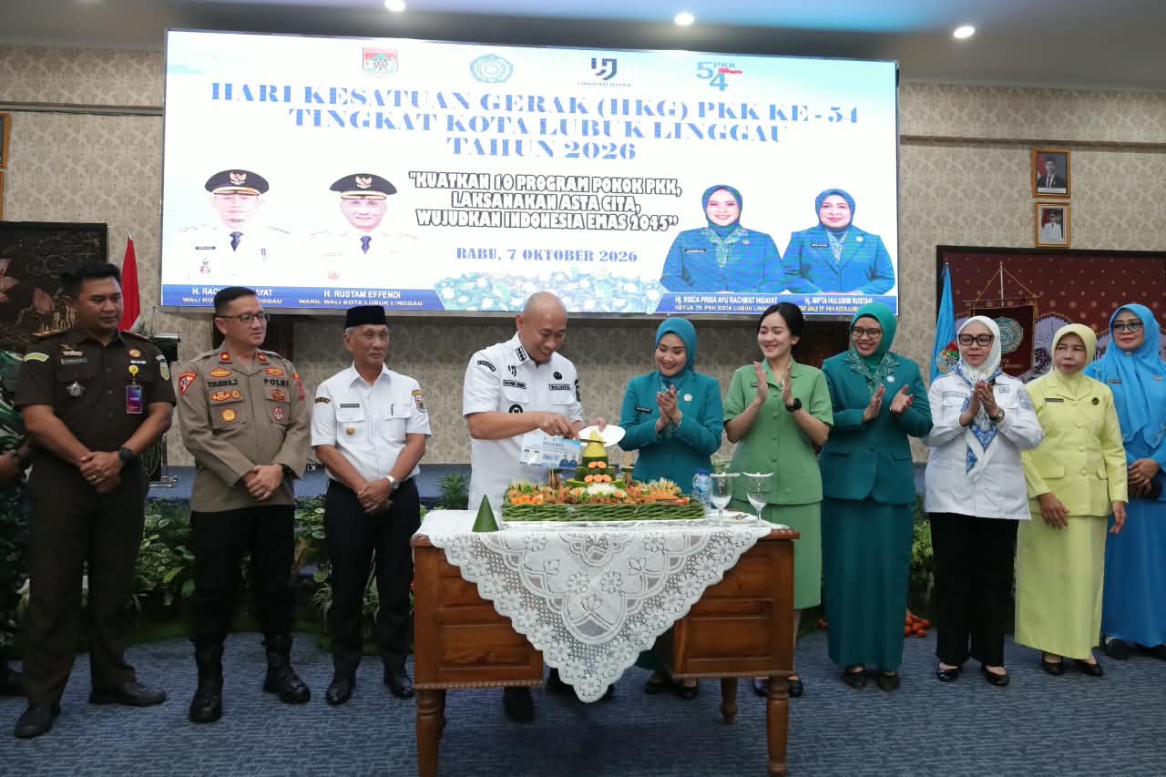 WAKAPOLRES LUBUK LINGGAU MENGHADIRI SECARA RESMI DALAM PERINGATAN HARI KESATUAN GERAK(HKG) PPK KE-54 TINGKAT KOTA LUBUK LINGGAU TAHUN 2026.