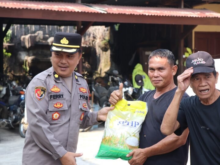 Peringati HUT Humas ke-75, Polres Musi Rawas Gelar Baksos dan Bagikan Sembako