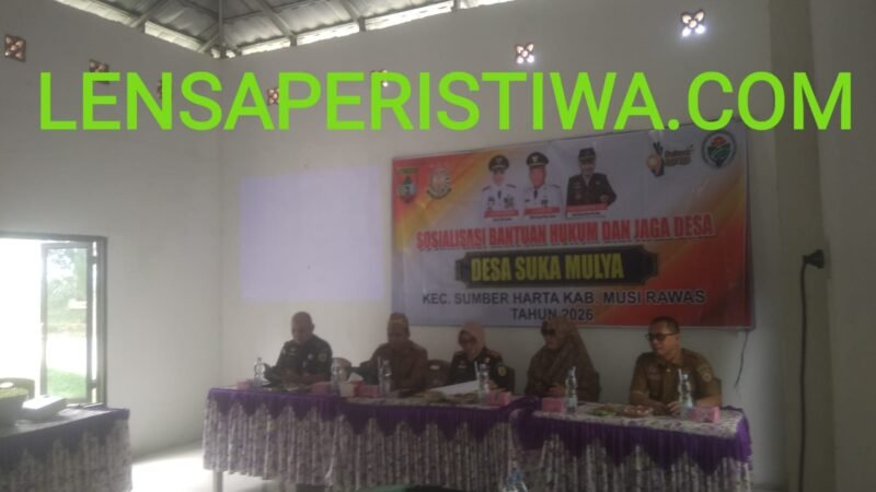 SOSIAlISASI BIDANG HUKUM DAN PERLINDUNGAN MASYARAKAT DI KECAMATAN SUMBER HARTA KABUPATEN MUSI RAWAS TAHUN 2026