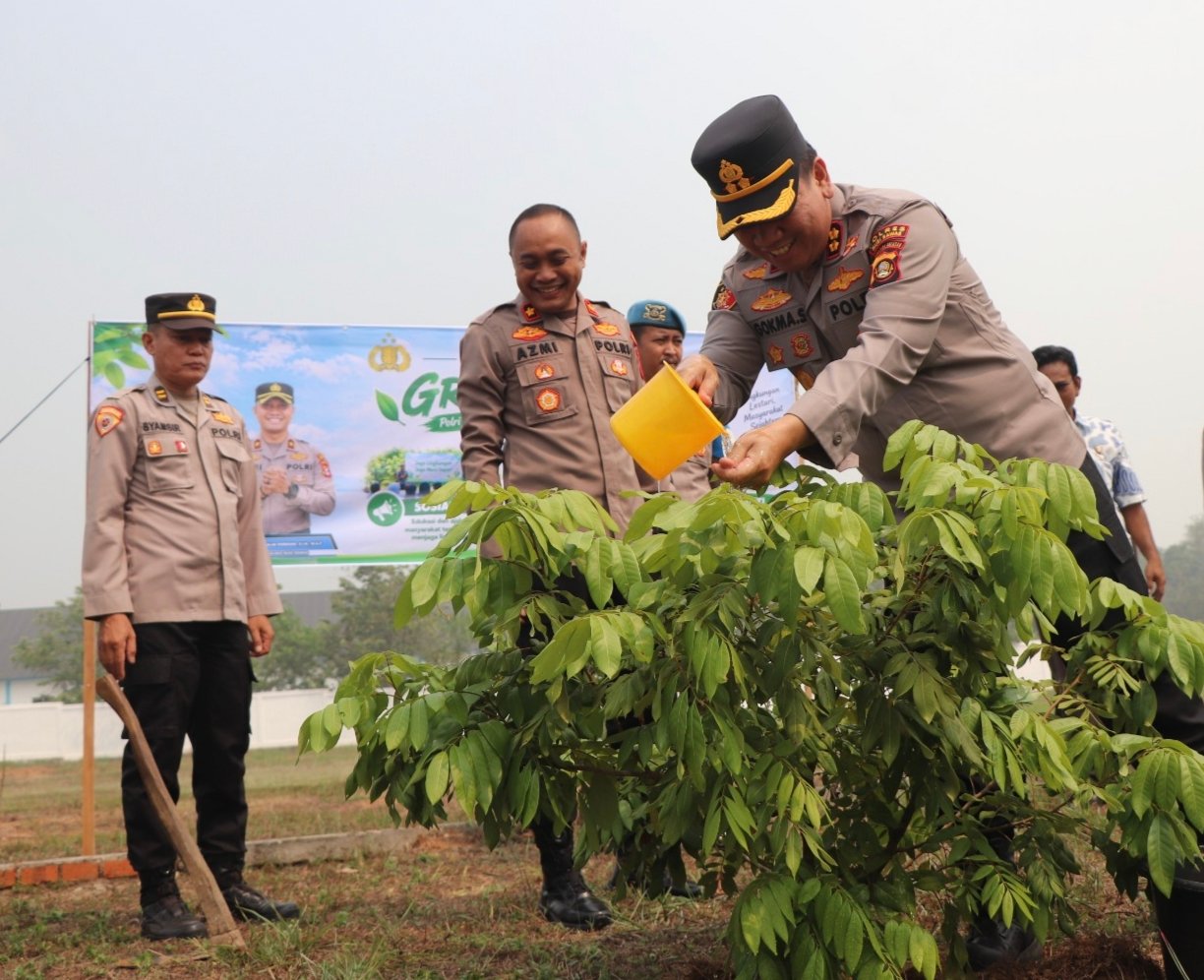 KAPOLRES MUSI RAWAS,AKBP GOKMA GAUNGKAN GREEN POLICING,WUJUDKAN LINGKUNGAN HIJAU UNTUK MASA DEPAN LEBIH BAIK