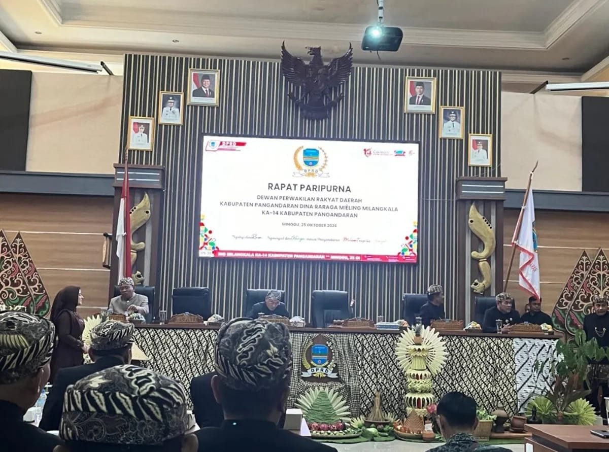 Paripurna Milangkala kabupaten Pangandaran ke 14 Sepi: Hanya 19 orang dari 40 Anggota DPRD yang Hadir