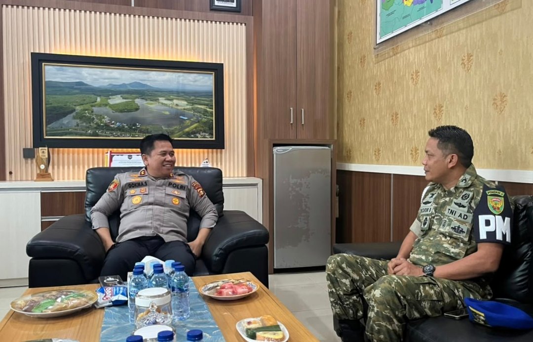 Kapolres Musi Rawas Sambut Hangat dan Penuh Kekeluargaaan Silaturahmi Komandan Subdenpom II/4-5, Perkuat Sinergi TNI-Polri