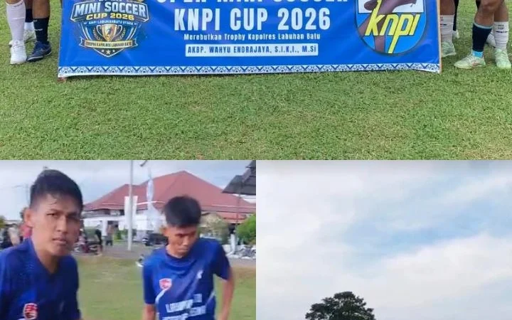 Laga Perdana Mini Soccer Piala Kapolres Newsroom Hajar GA FC Labura 5-2