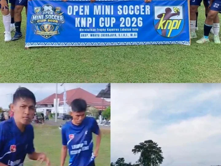 Laga Perdana Mini Soccer Piala Kapolres Newsroom Hajar GA FC Labura 5-2